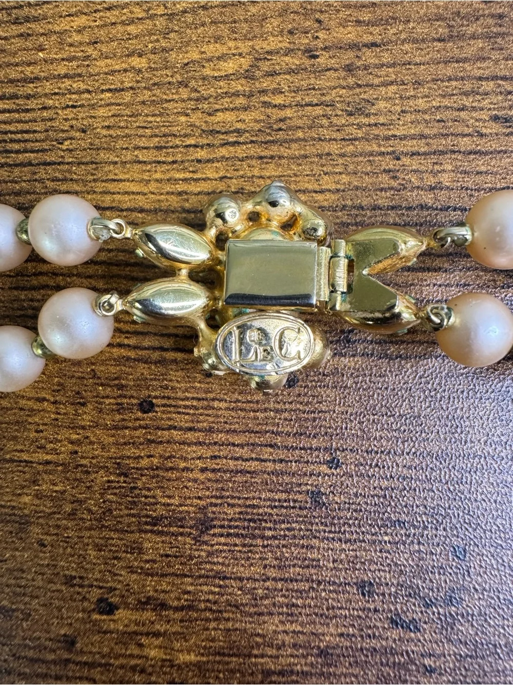 Boucher LeC Le Couturier Vintage Necklace Beaded Double Strand AB Crystal 1960’s - Picture 5 of 16
